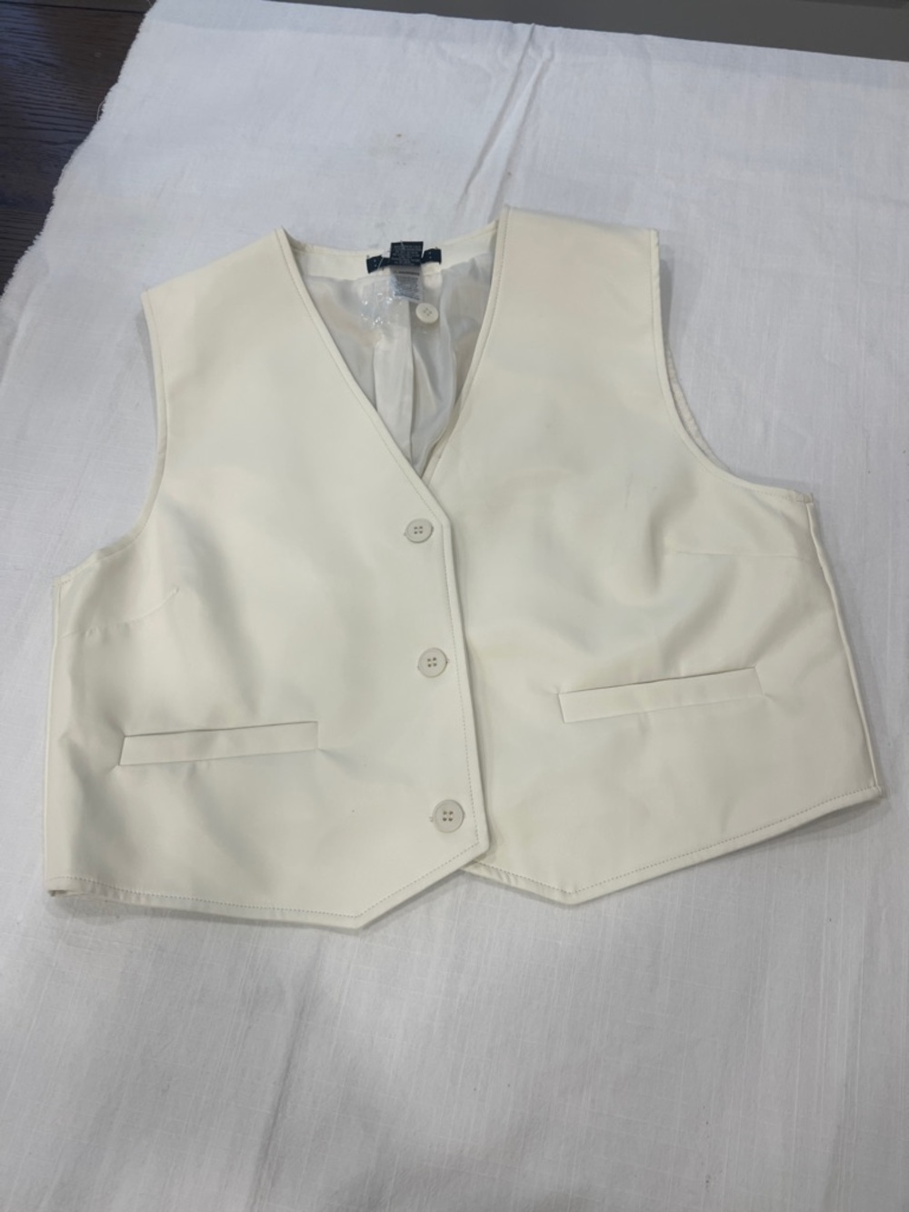 🔥🔥White Button-Front Vest - Picture 4 of 7